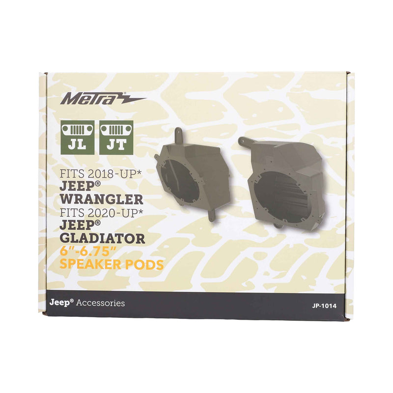 Metra JP-1014 Replacement Speaker Pods for Jeep Wrangler (JL) 2018-2019, Gladiator 2020-Up
