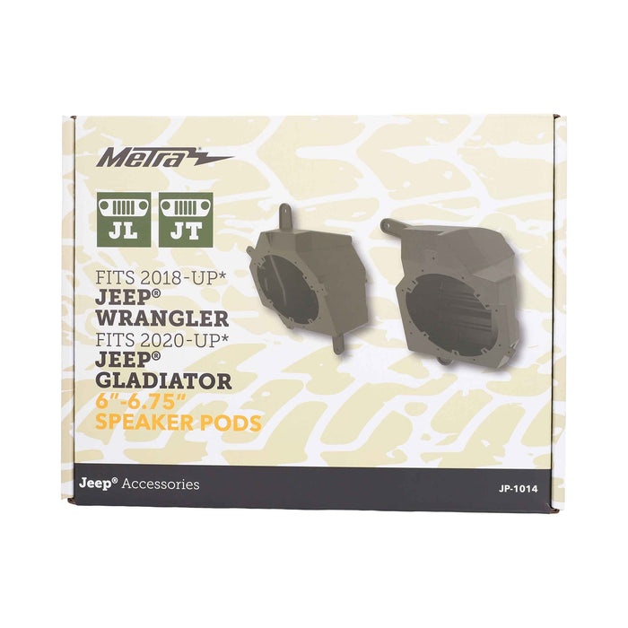 Metra JP-1014 Replacement Speaker Pods for Jeep Wrangler (JL) 2018-2019, Gladiator 2020-Up