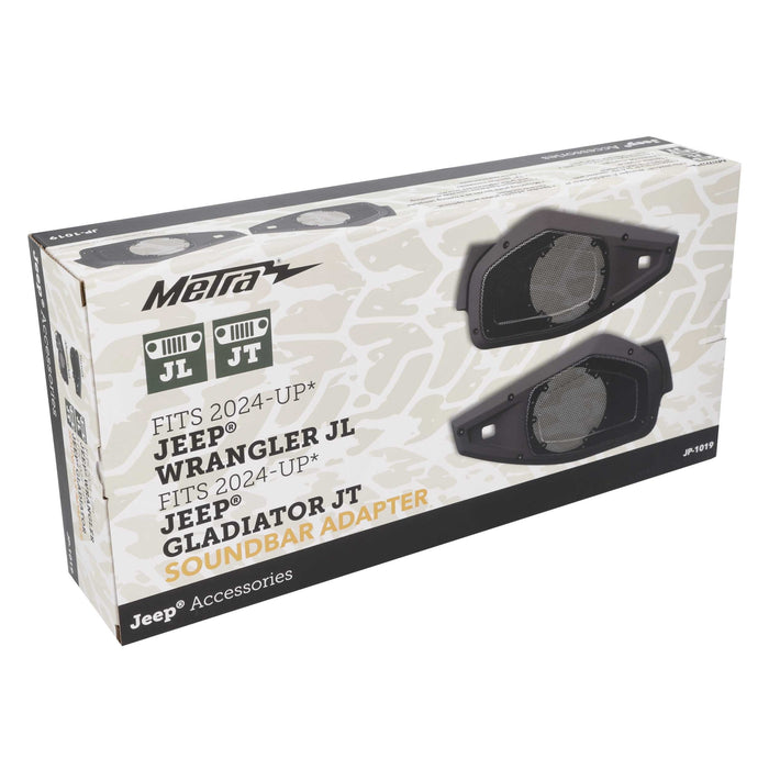 Metra JP-1019 6” to 6.75” Soundbar Speaker Adapter for Select Jeep Models 2024-2025