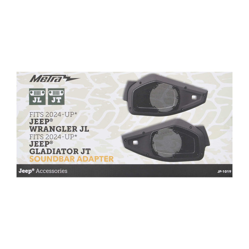 Metra JP-1019 6” to 6.75” Soundbar Speaker Adapter for Select Jeep Models 2024-2025
