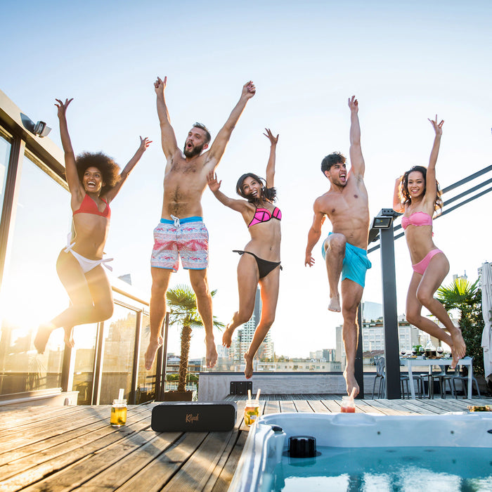 Klipsch Detroit 18W USB-C Portable Bluetooth Speaker Waterproof Wireless Built-In Microphone