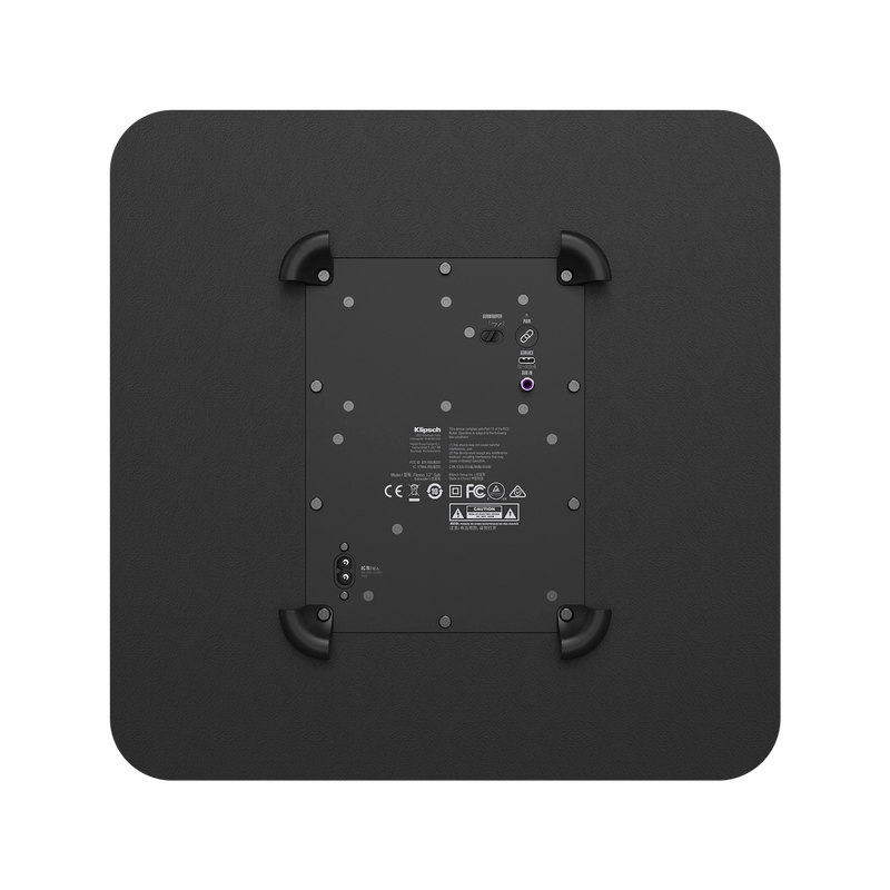 Klipsch Flexus Sub 200 12" Wireless Subwoofer 200 Watts For Flexus Soundbars - Black