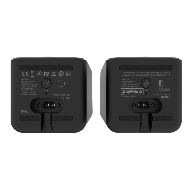 Klipsch Flexus SURR 200 Wireless Surround Sound Speakers with Dolby Atmos