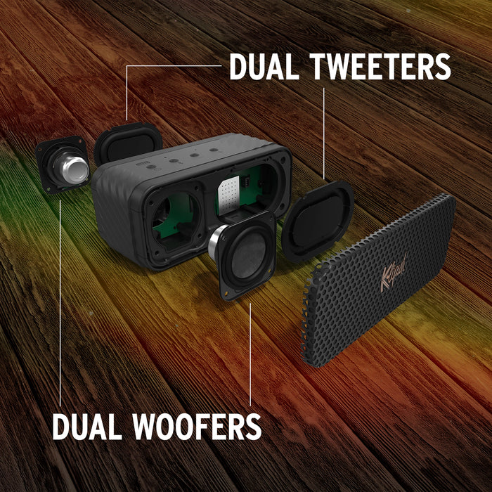 Klipsch Nashville 18W USB-C Portable Bluetooth Speaker Waterproof Wireless Built-In Microphone