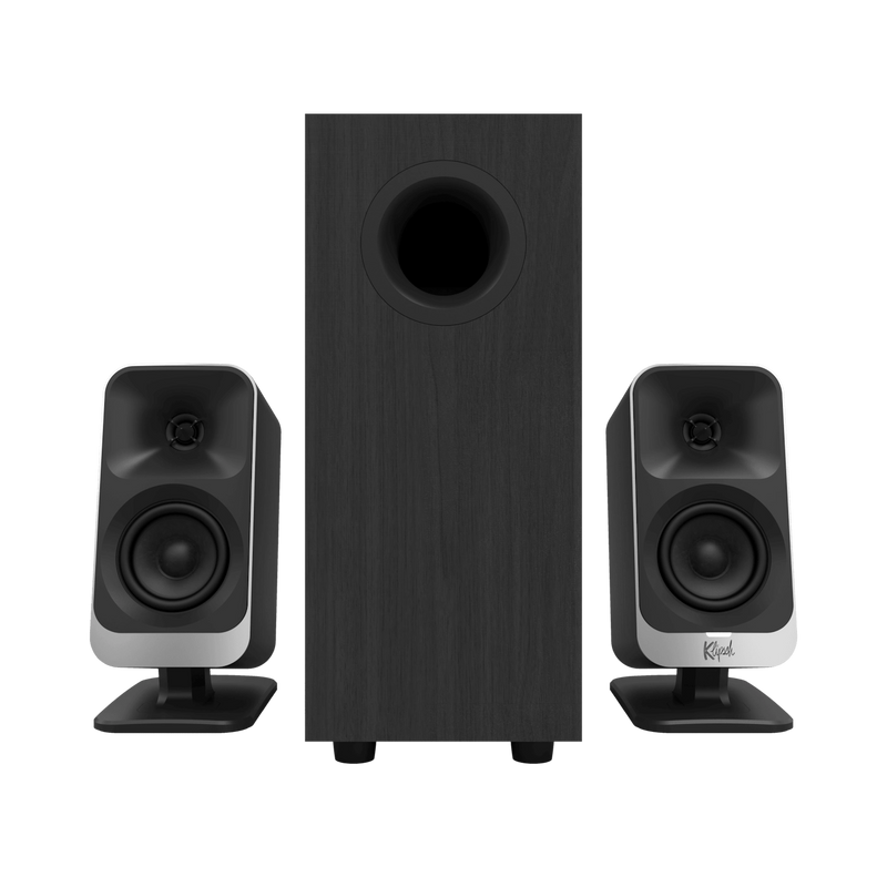 Klipsch ProMedia Lumina 2.1-Channel Computer Speaker System with Bluetooth LED Lighting - Black