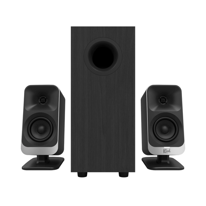Klipsch ProMedia Lumina 2.1-Channel Computer Speaker System with Bluetooth LED Lighting - Black