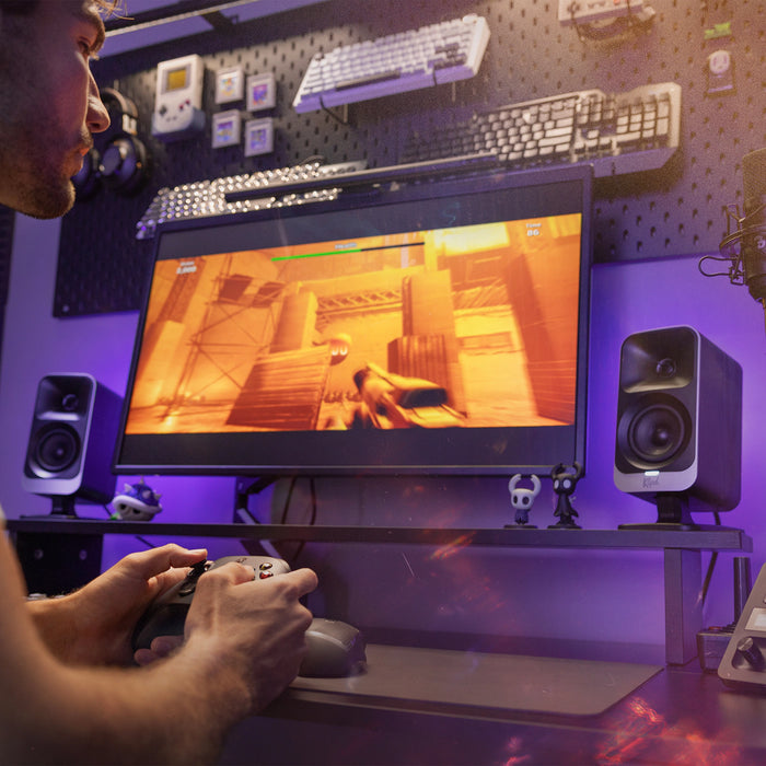 Klipsch ProMedia Lumina 2.1-Channel Computer Speaker System with Bluetooth LED Lighting - Black