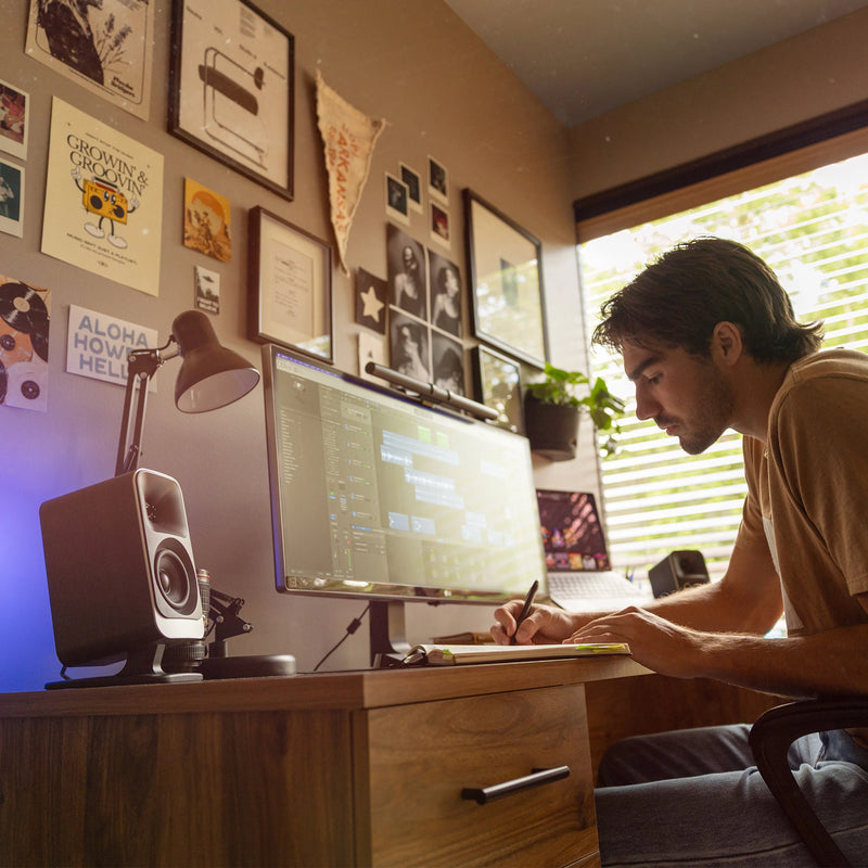 Klipsch ProMedia Lumina 2.1-Channel Computer Speaker System with Bluetooth LED Lighting - Black