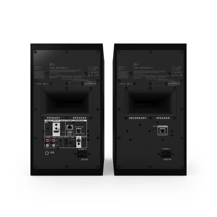 Klipsch The Sevens II Dolby Atmos 6.5" Powered Monitor Speakers with WiFi and Bluetooth - Ebony (Pair)
