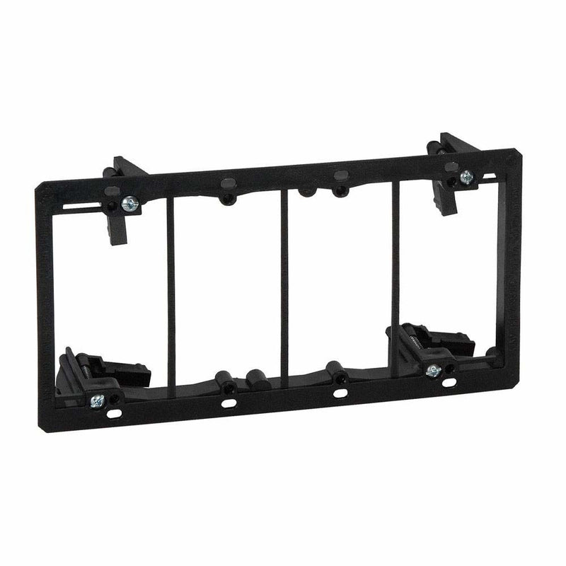 Arlington LV4 4-Gang Low Voltage Device Mounting Plate for 1/4" - 1" Thick Walls