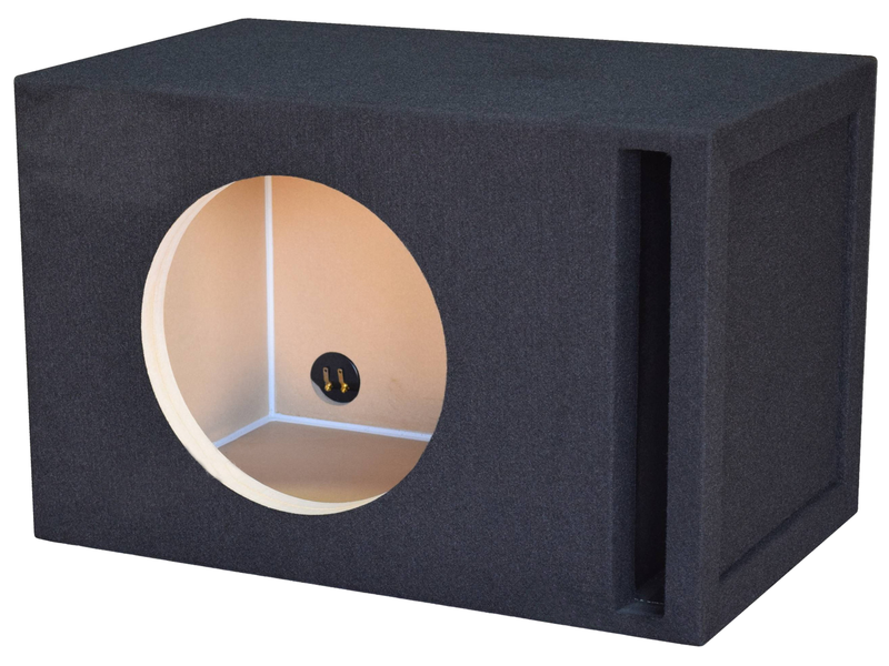 JCPower M3-110SP Ported 10" Car Audio Single Subwoofer Box Carpet
