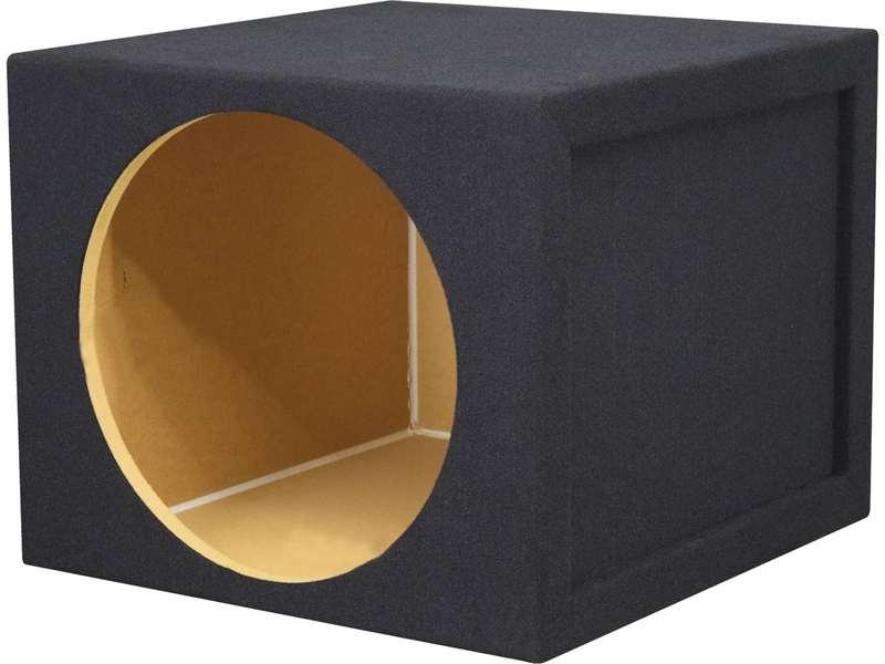 JCPower M3-110SS Single Sealed Compact 10” Subwoofer Box Carpet