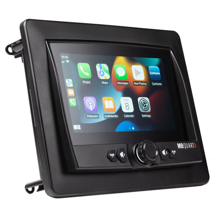 MB Quart GMR-7V1.2 7" Marine Digital Media Source Unit with Wireless Apple CarPlay & Android Auto Bluetooth