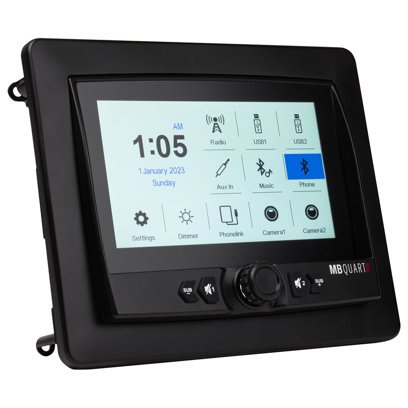 MB Quart GMR-7V1.2 7" Marine Digital Media Source Unit with Wireless Apple CarPlay & Android Auto Bluetooth