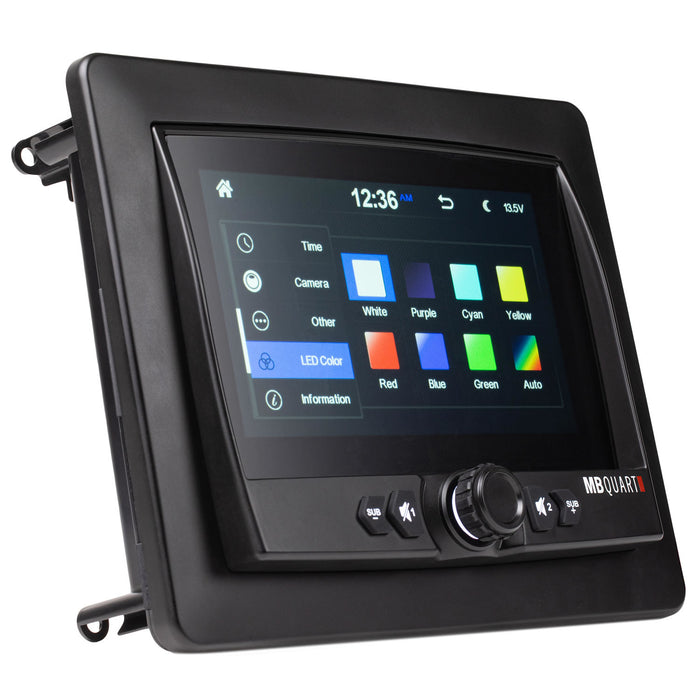 MB Quart GMR-7V1.2 7" Marine Digital Media Source Unit with Wireless Apple CarPlay & Android Auto Bluetooth