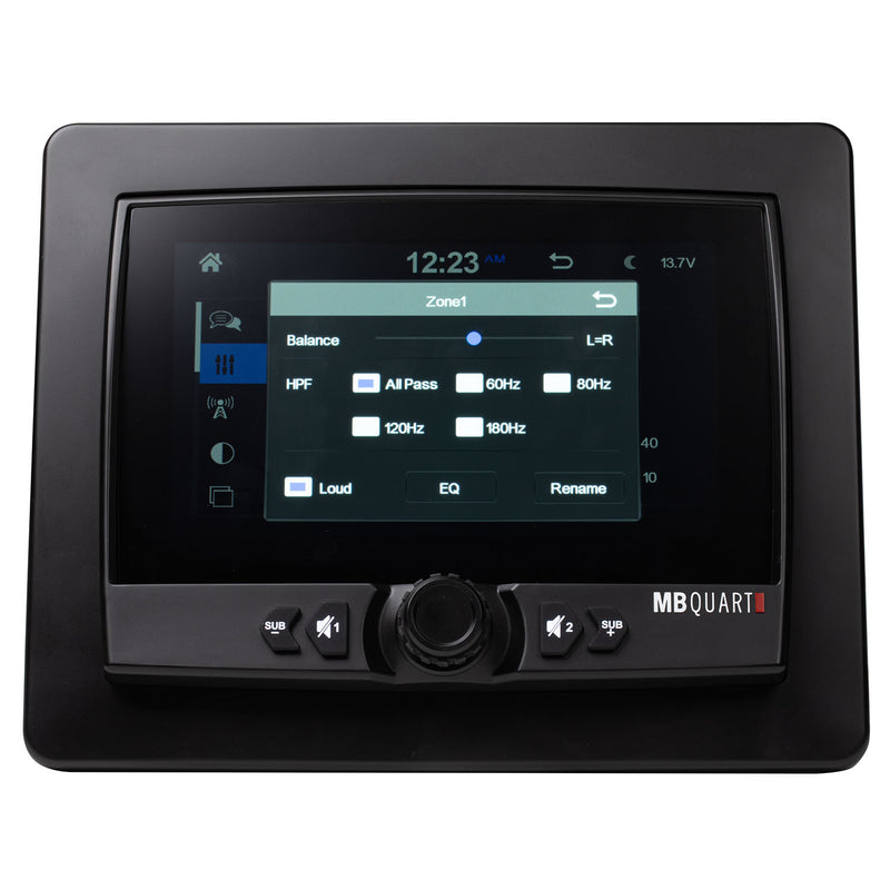 MB Quart GMR-7V1.2 7" Marine Digital Media Source Unit with Wireless Apple CarPlay & Android Auto Bluetooth