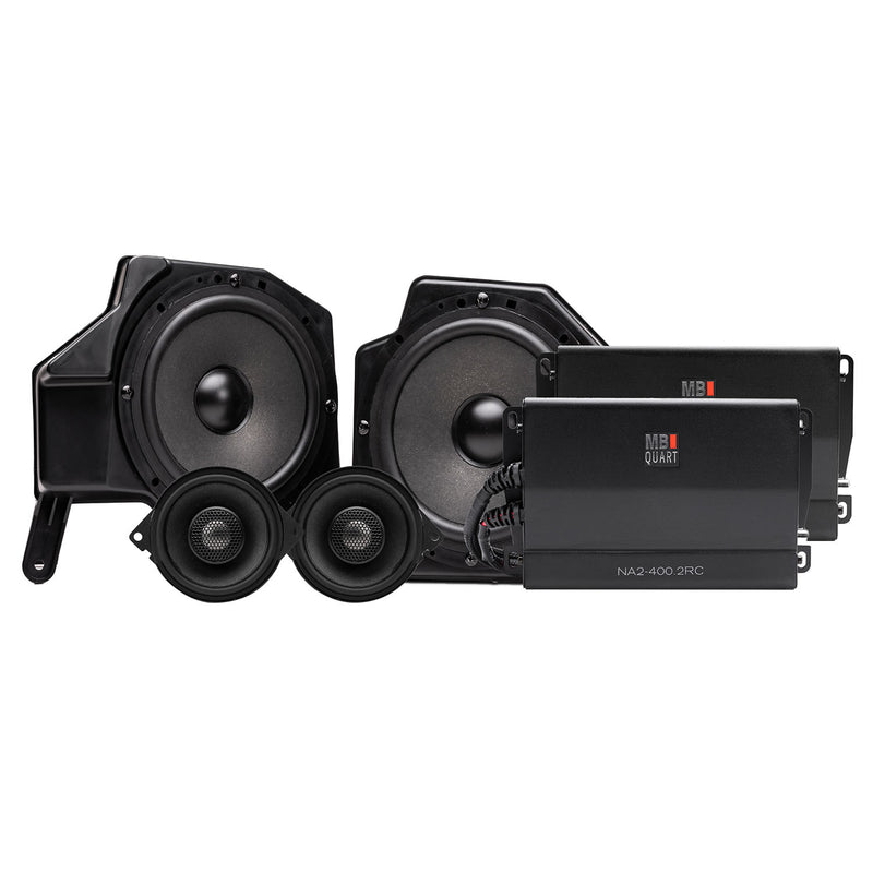 MB Quart MBQJ-STG4AH-1 800W STAGE 4 Speaker Full Audio System Upgrade for 2018-2025 Jeep Gladiator, Wrangler (JL)