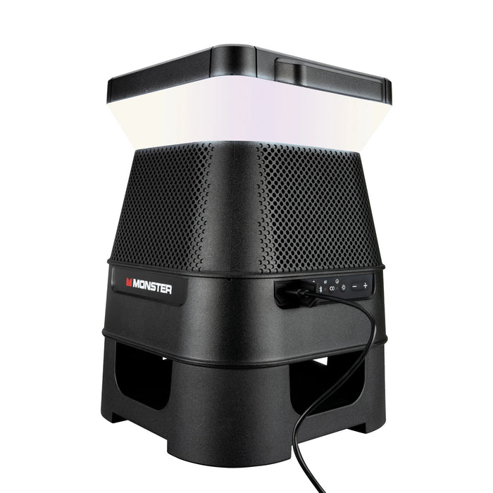 Monster Solar X Solar Powered Portable Bluetooth Speaker with 360 Degree Sound LED Lights