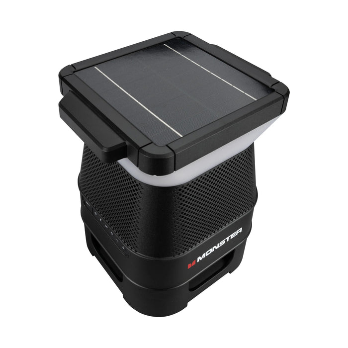 Monster Solar X Solar Powered Portable Bluetooth Speaker with 360 Degree Sound LED Lights