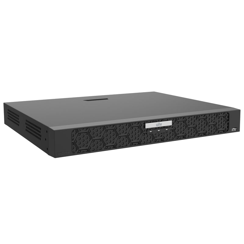Uniview NVR502-16B-P16 16-Channel 16MP NVR with 16 Independent PoE Network Interfaces with 4TB HDD