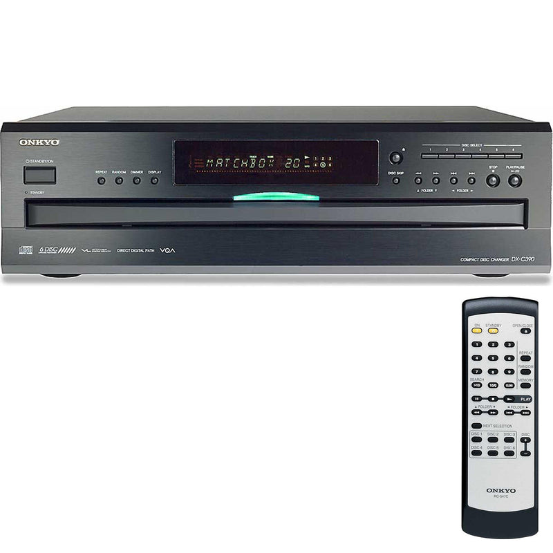 Klipsch R-50PM Powered Bookshelf Speakers and Onkyo DX-C390 6-Disc Carousel CD Player