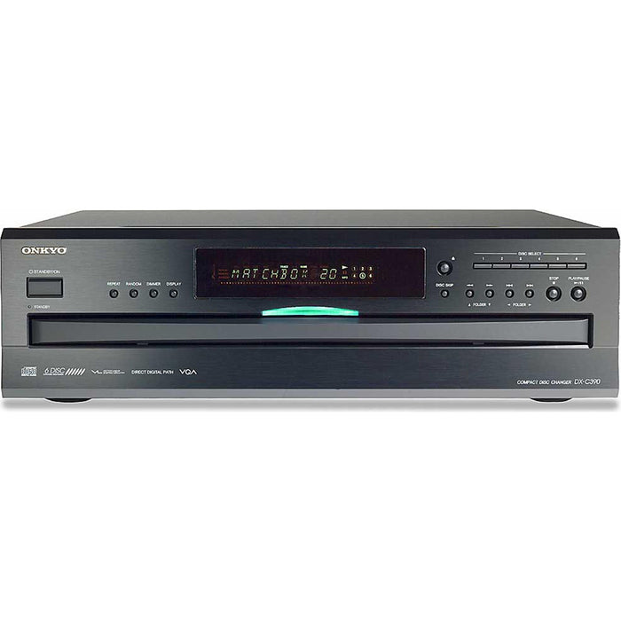 Onkyo DX-C390 6-Disc Carousel CD Changer CD Player Black - Refurbished