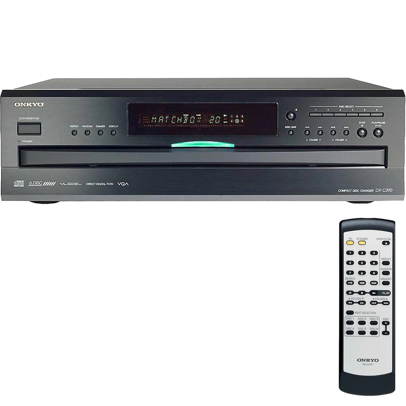 Onkyo DX-C390 6-Disc Carousel CD Changer CD Player Black