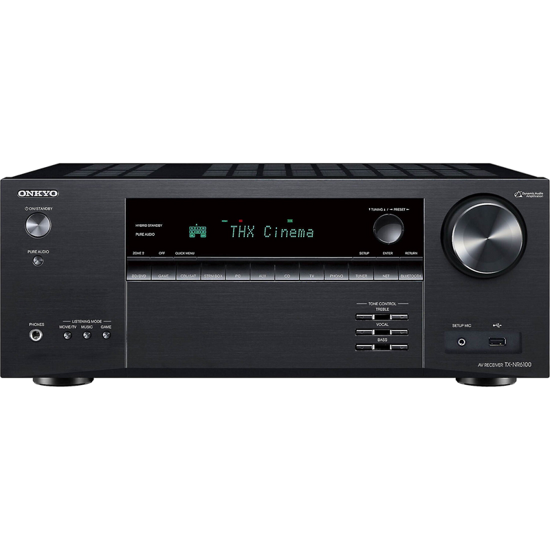 Onkyo TX-NR6100 7.2-channel THX Certified AV Receiver with Dolby Atmos Alexa Compatible