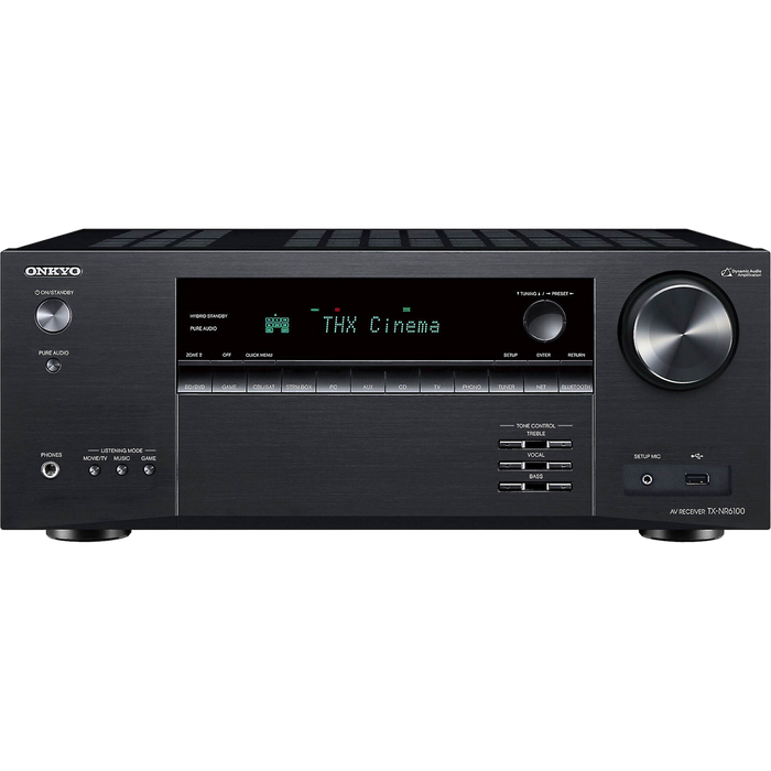 Onkyo TX-NR6100 7.2-channel THX Certified AV Receiver with Dolby Atmos Alexa Compatible