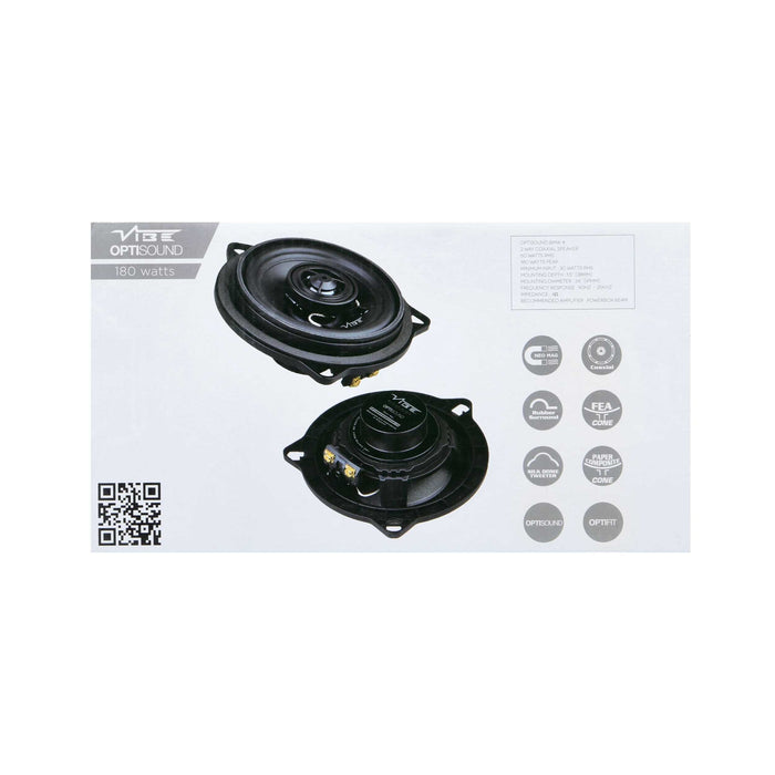 Vibe OS-BMW4RV2 2-Way 4" Coaxial Upgrade Speaker 4 Ohm for Select BMW (Pair)