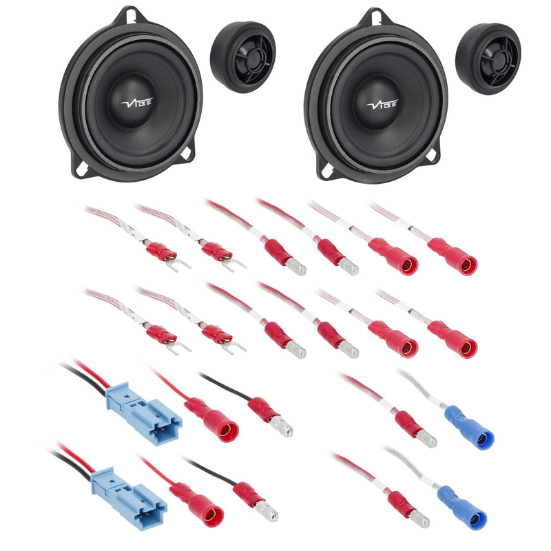 Vibe OS-BMW4V4 4" Plug-N-Play Front Door Speaker Set 4 ohms for Select BMW (Pair)
