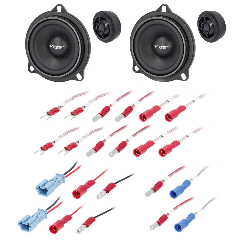 Vibe OS-BMW4V4 4" Plug-N-Play Front Door Speaker Set 4 ohms for Select BMW (Pair)