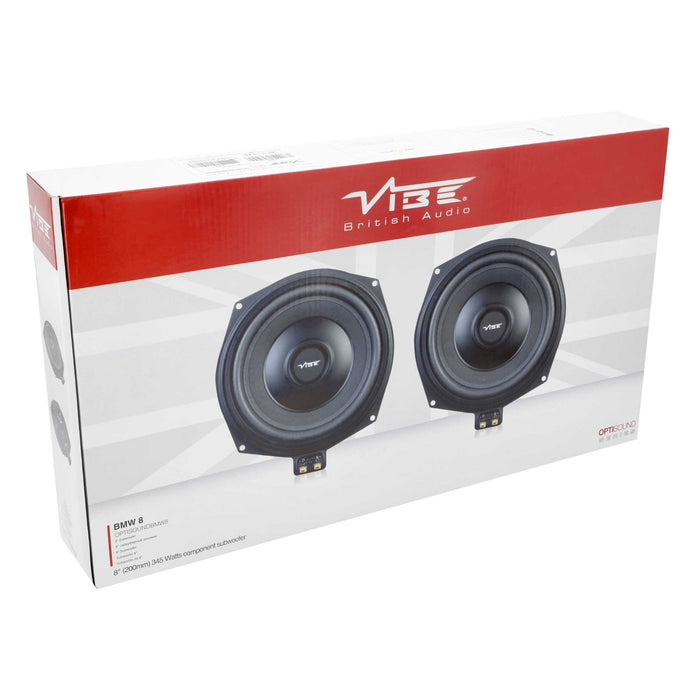 Vibe OS-BMW84V3 8" Under-Seat Replacement 4 Ohm Subwoofer for Select BMW (Pair)