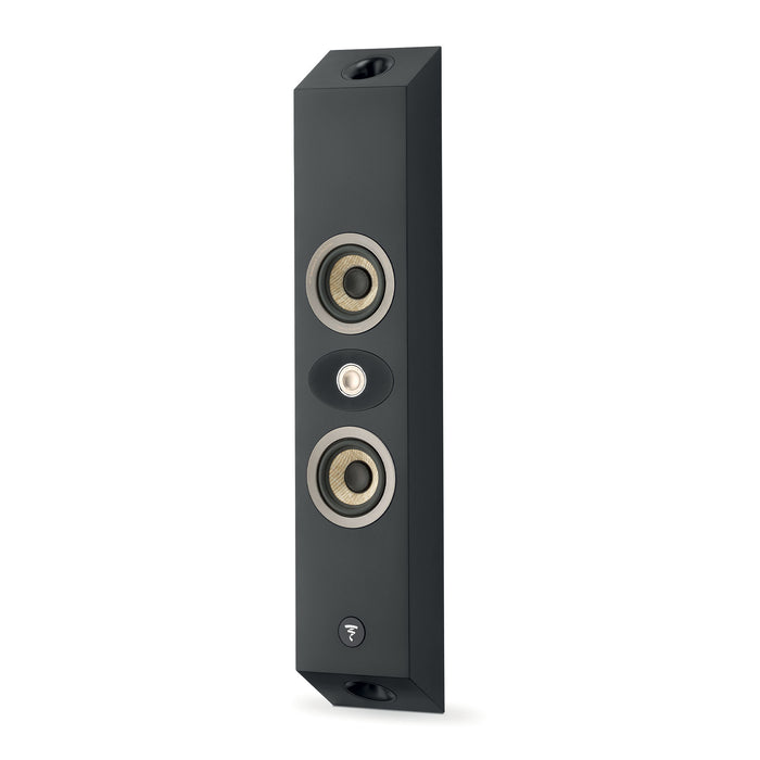 Focal ON WALL 301 130W Max Power 8 Ohms 2-Way Bass Reflex On-Wall Loudspeaker - Black (each)