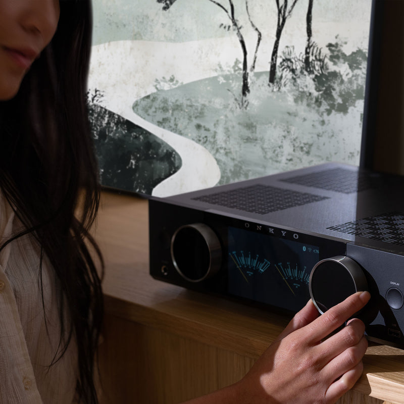 Onkyo Muse Y-40 Network Integrated Amplifier 150W Hi-Fi Stereo Amp w/ DAC Wi‑Fi Bluetooth AirPlay 2 & Chromecast - Black