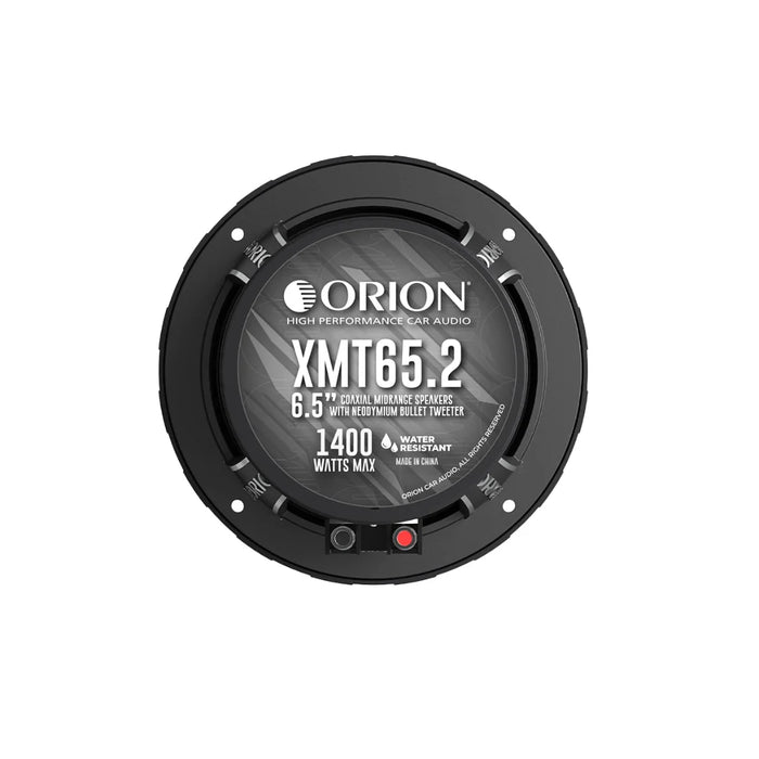 Orion XMT65.2 6.5” 350W RMS 2 Ohm Water-Resistant Midrange Coaxial Speakers W/ Grills (Pair)