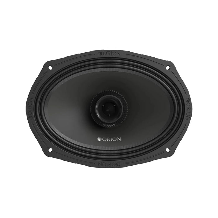 Orion XMT69.4 6x9” 400W RMS 4 Ohm Water-Resistant Midrange Coaxial Speakers W/ Grills (Pair)
