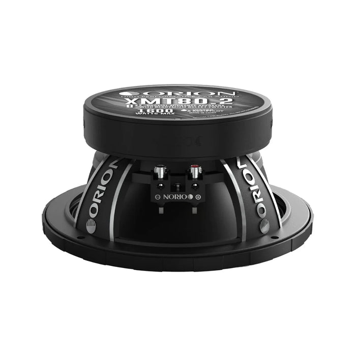 Orion XMT80.2 8” 400W RMS 2 Ohm Water-Resistant Midrange Coaxial Speakers W/ Grills (Pair)