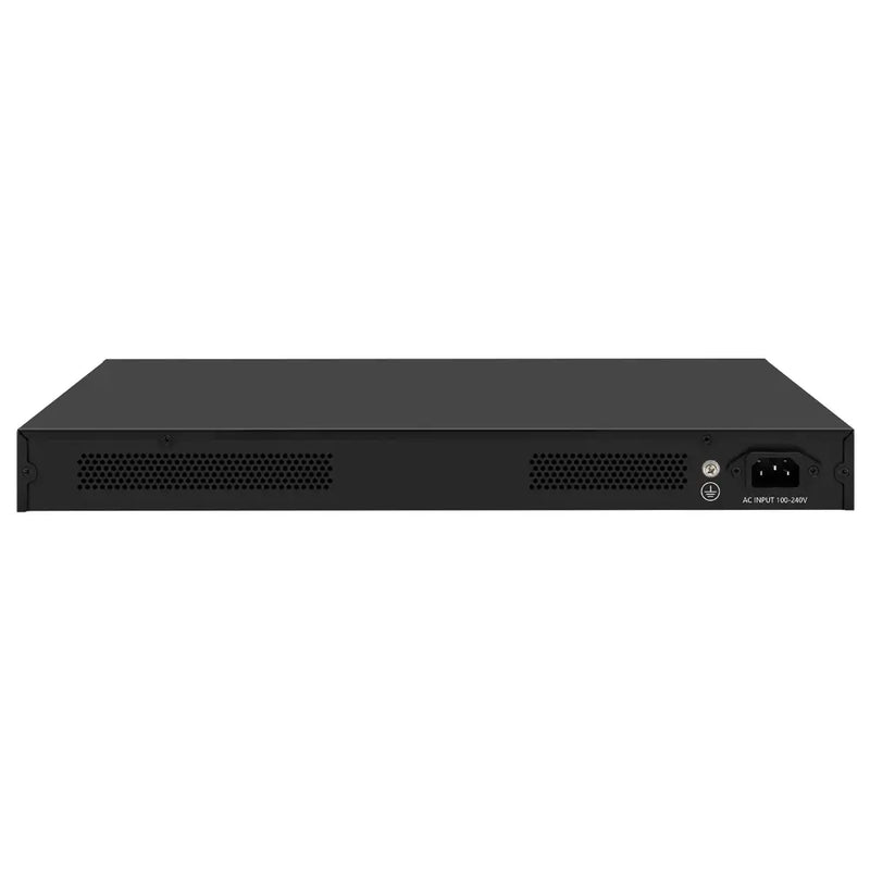 26-Port Unmanaged Gigabit PoE Switch 24x PoE Ports 2x SFP Uplink 60W Fanless Silent Design VLAN/Extend Modes
