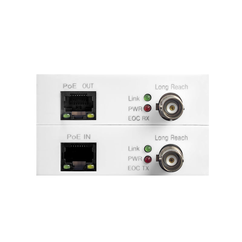 PoE EOC 800M Converter Transmitter & Receiver Kit, Ethernet over Coax, RG59 Cable