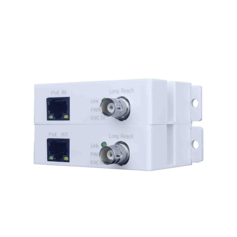 PoE EOC 800M Converter Transmitter & Receiver Kit, Ethernet over Coax, RG59 Cable