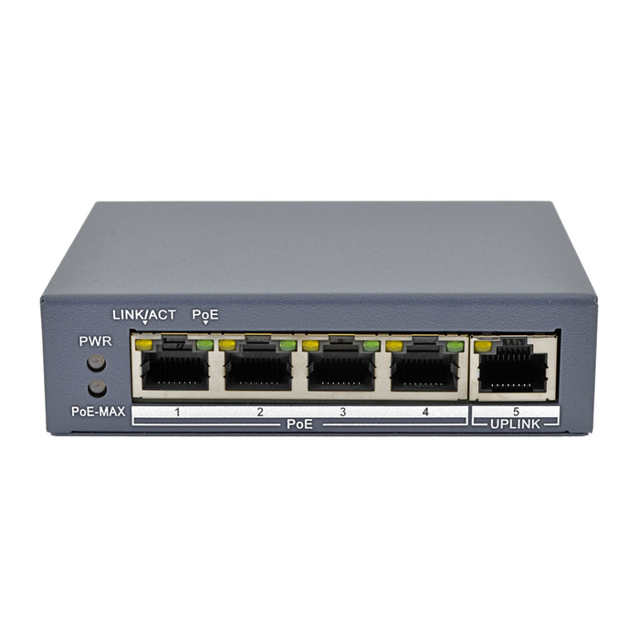 4-Port Unmanaged Gigabit Network Switch 60W 4 PoE 10/100/1000 Ports
