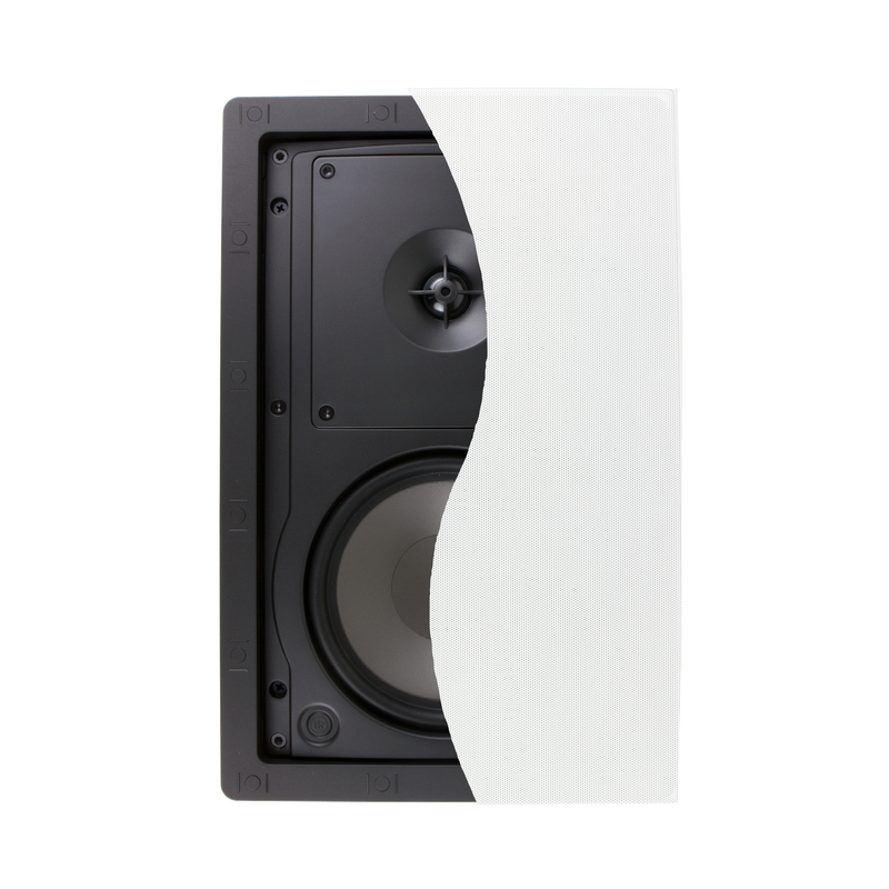 Klipsch R-2650-W II 8 Ohm 200W 6.5" Polypropylene Cone Woofer In-Wall Speaker, White (Each)