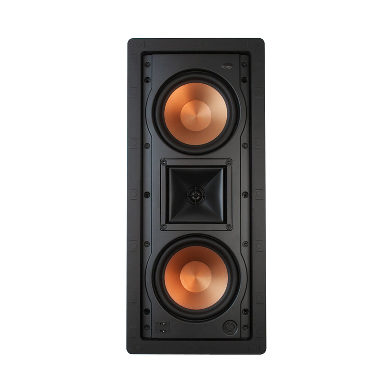 Klipsch R-5502-W II Dual 5.25” 300W Cerametallic cone woofers In-Wall LCR Speaker, White (Refurbished)