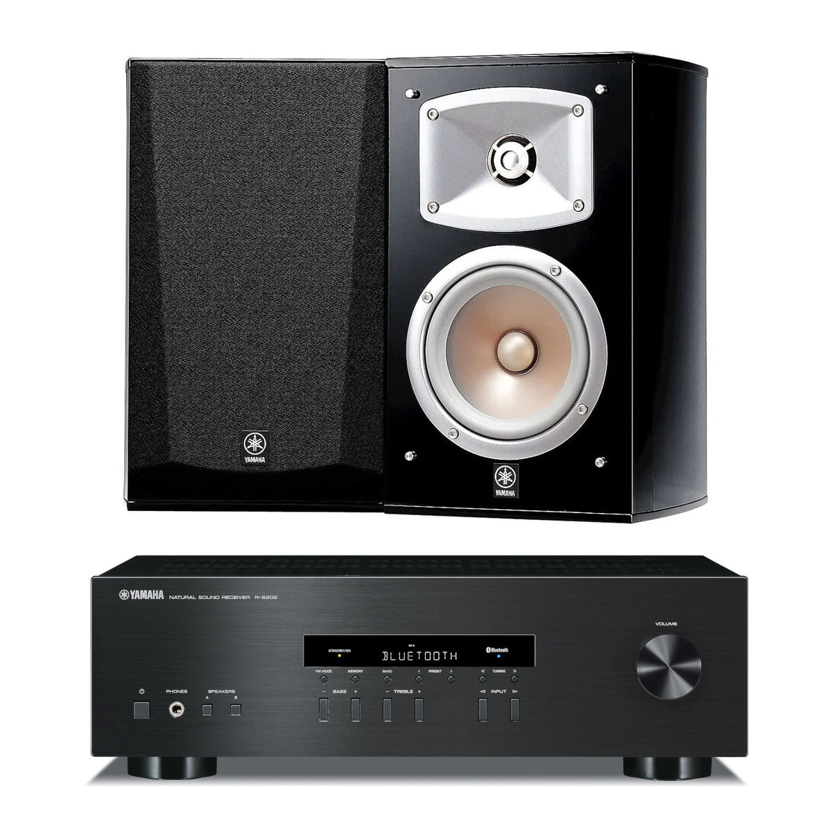 Yamaha NS-333 Speakers and Yamaha R-S202 2-Channel Receiver — The