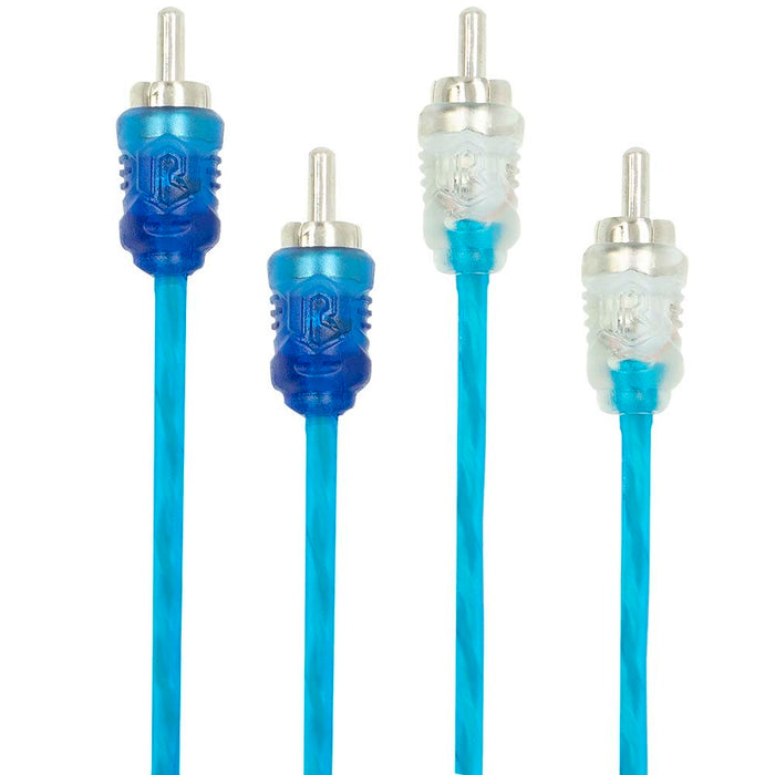 Raptor R2AK8 8 Gauge Power Amp Kit with RCA for Up to 600 Watt Systems