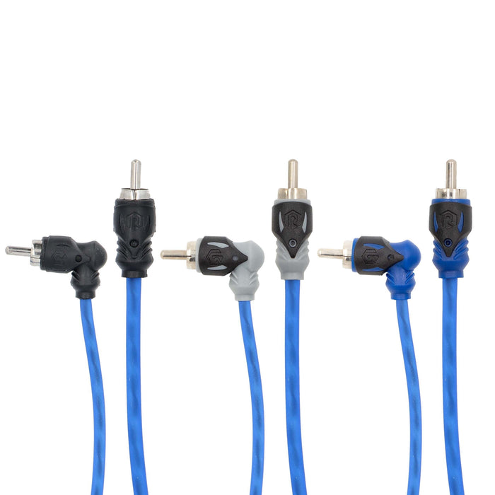 Raptor R4R176 Mid Series 17' 6-Channel Dual Twist RCA Cable Flexible Construction