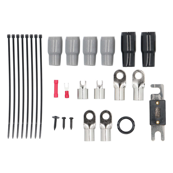 Raptor R5A01 PRO SERIES - 3800W 1/0 AWG Amplifier Installation Kit with RCA Cable