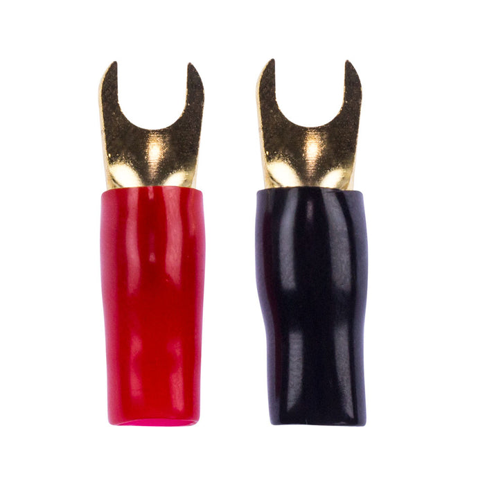 Raptor R810ST Mid Series Gold 8 Gauge Spade Barrier Terminal (20/pack)