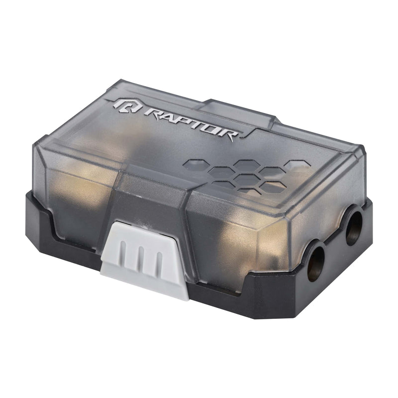 Raptor RANL2 PRO SERIES ANL 2-Position Fused Distribution Block 24K gold plated